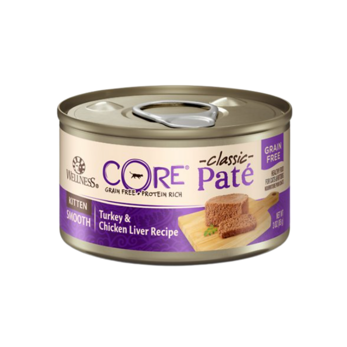 WELLNESS Core Kitten Natural Turkey & Chicken Liver Pate Canned Cat Food