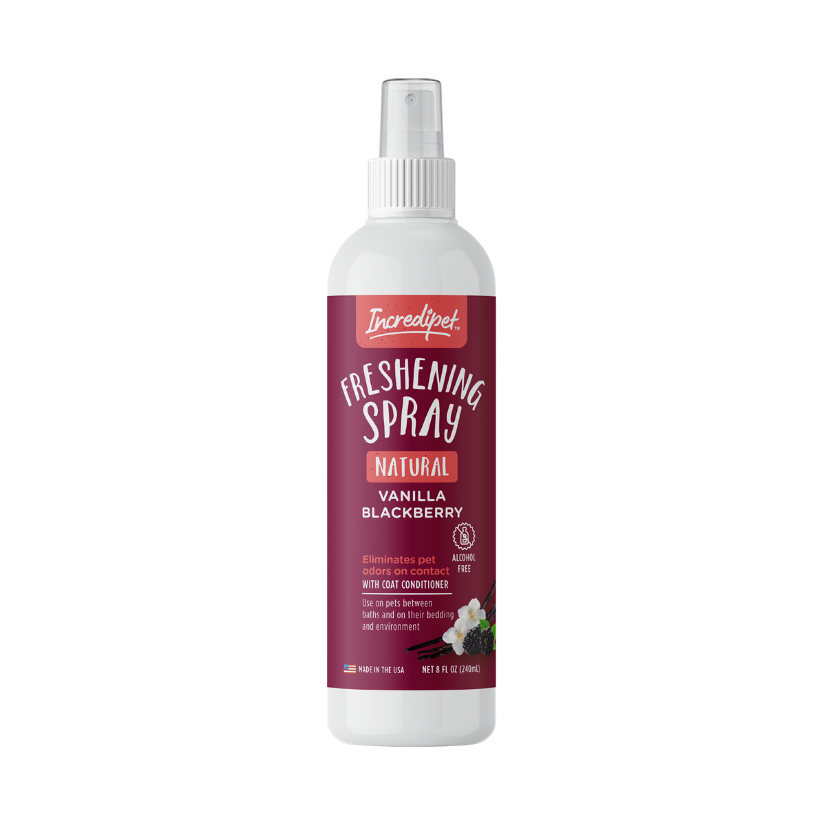Incredipet Fresh Spray Vanilla & Berry 8 oz