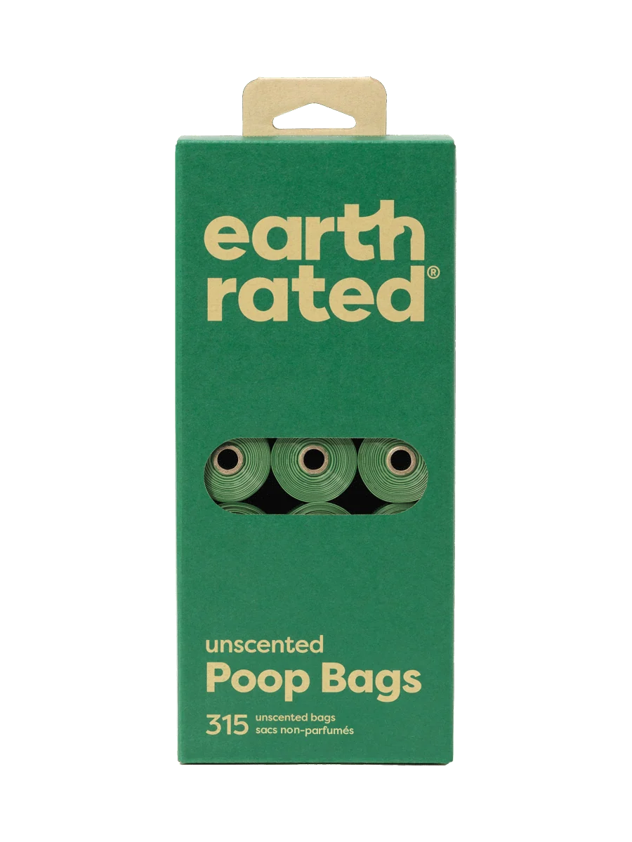 Earth Rated Unscented Dog Waste Bags, 21 Refill Rolls