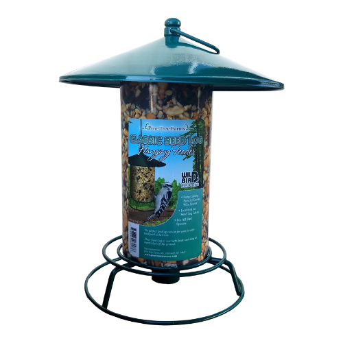 Pine Tree Farms Classic Seed Log Hanging Wild Bird Feeder