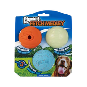 Chuckit! Fetch Medley Assorted Dog Balls 3 pk