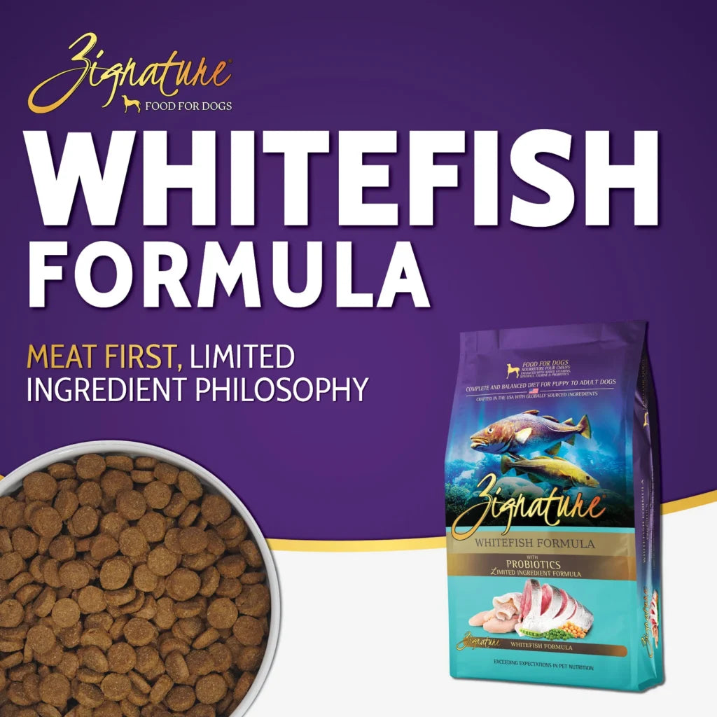 Zignature Whitefish Limited Ingredient Formula Grain-Free Dry Dog Food