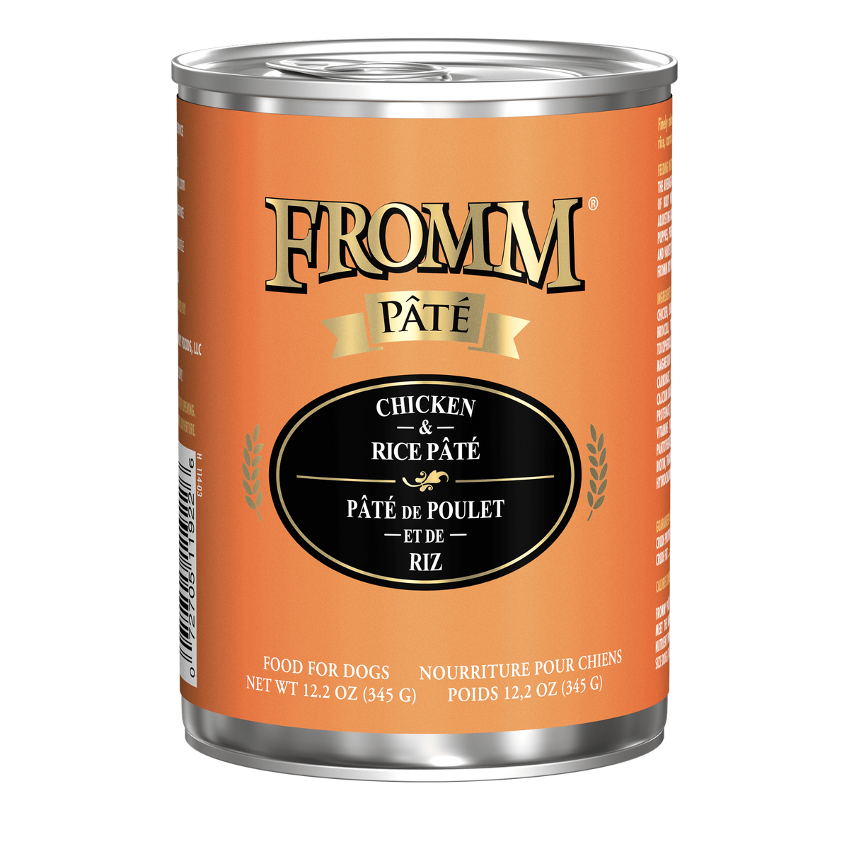 Fromm Chicken & Rice Pate Canned Dog Food