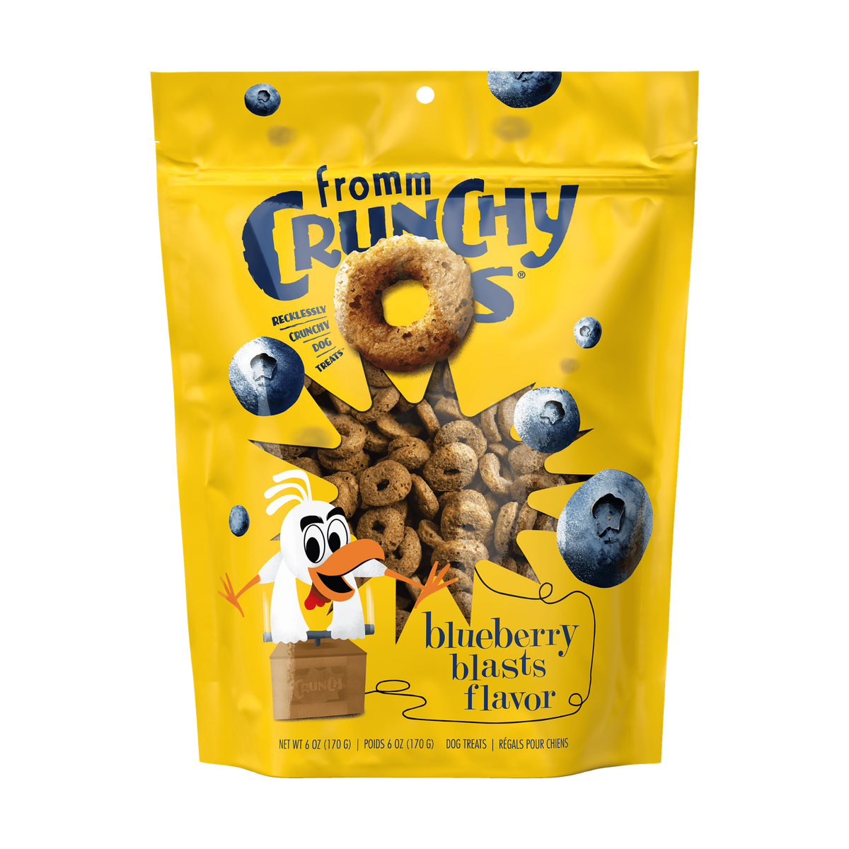 Fromm Crunchy Os Blueberry Blasts Dog Treats 6 oz