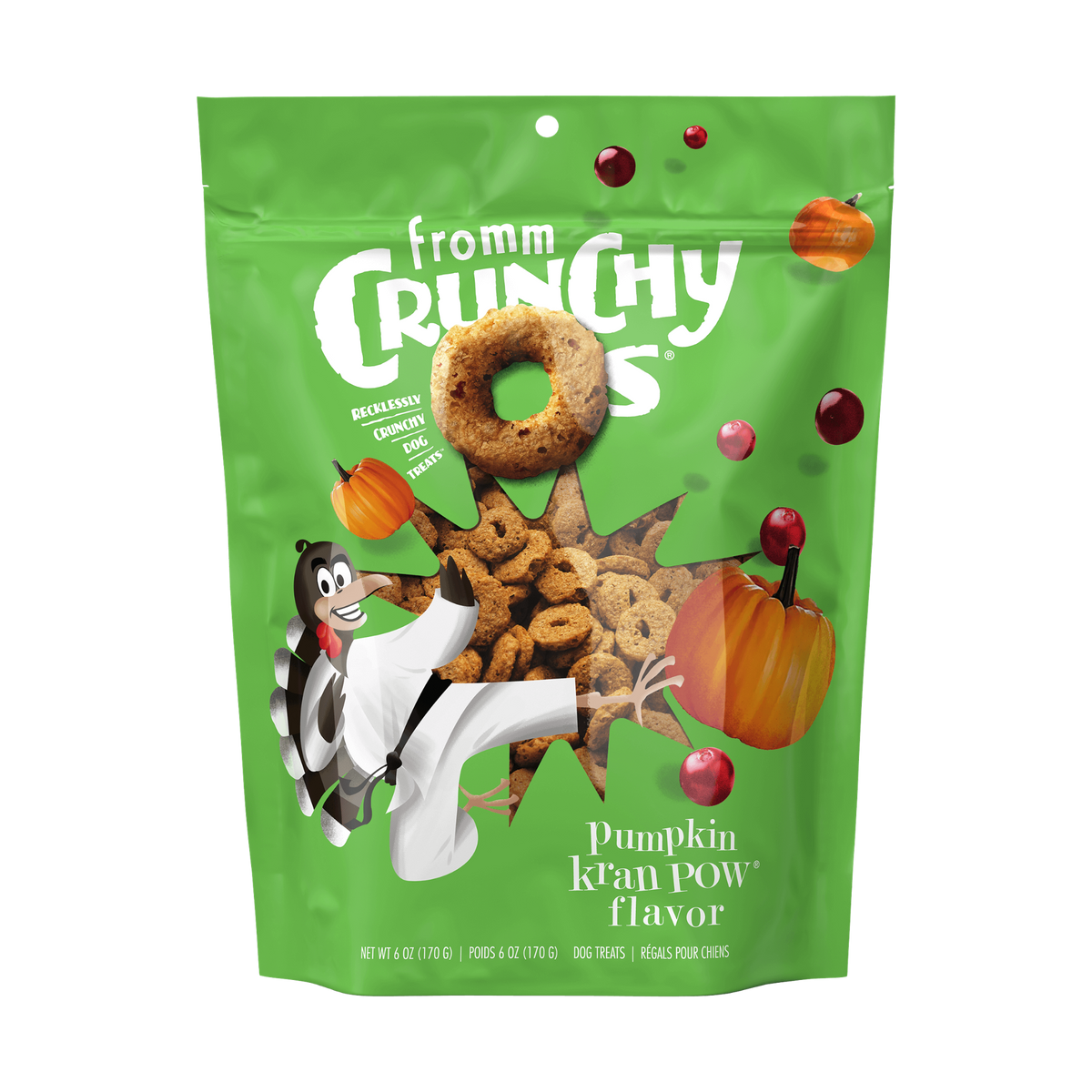 Fromm Crunchy Os Pumpkin Kran-Pow Dog Treats 6 oz