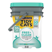 Tidy Cats Free & Clean Unscented Clumping Cat Litter 35 lb
