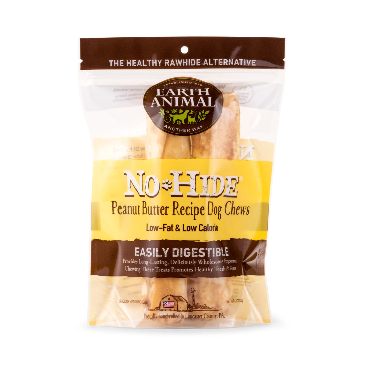 EARTH ANIMAL 7 in No-Hide Peanut Butter Chew For Dogs