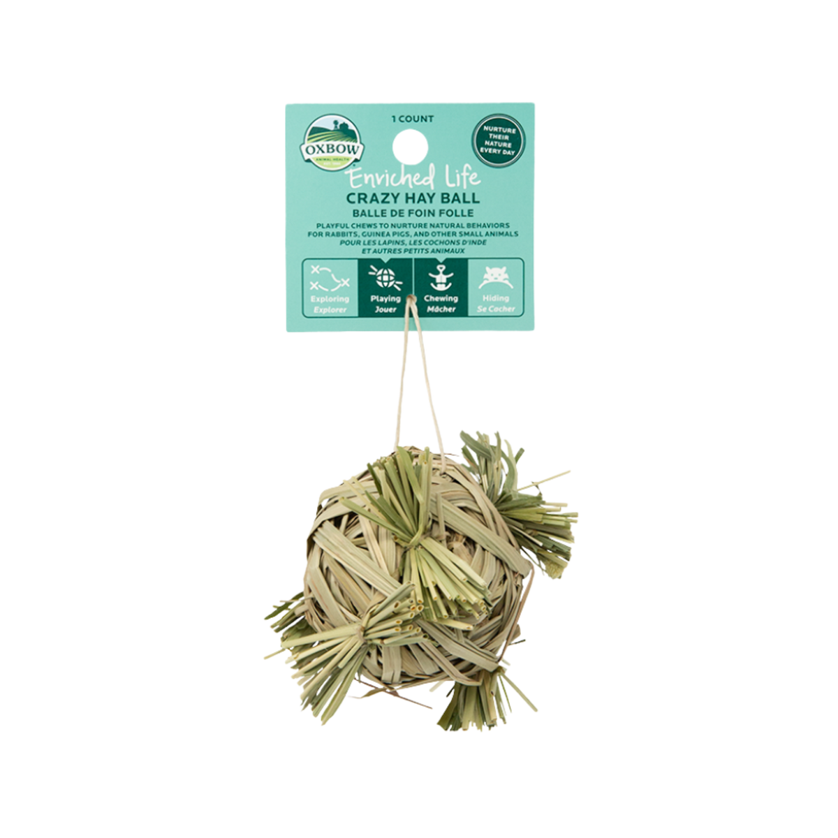Oxbow Enriched Life Crazy Hay Ball Small Animal Toy