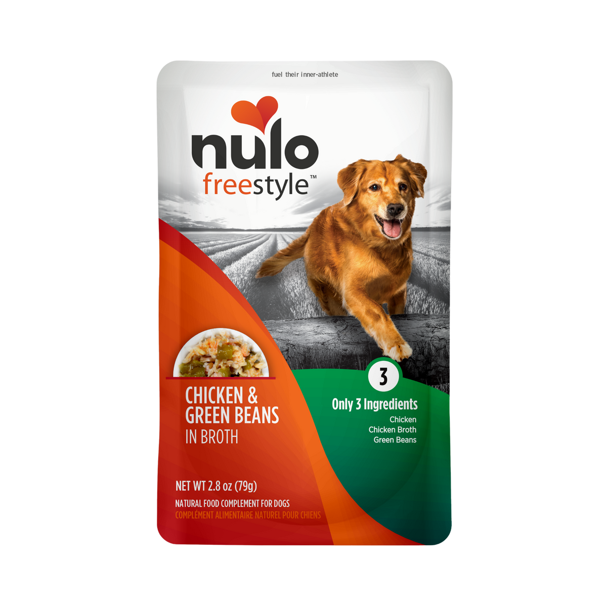 NULO Freestyle Grain-Free Chicken & Green Bean Dog Pouch