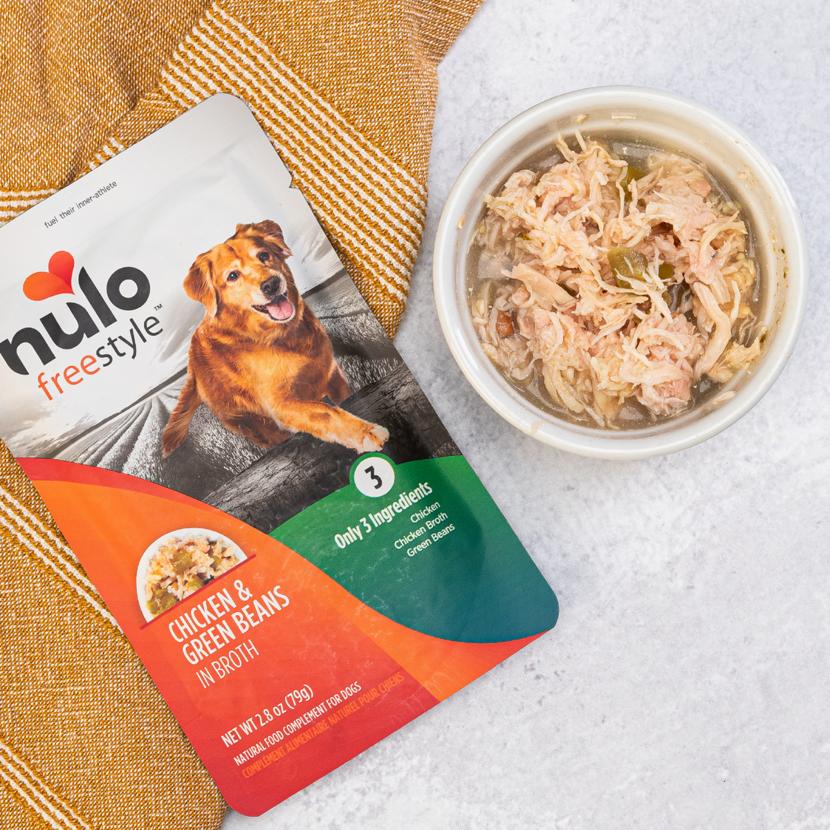 NULO Freestyle Grain-Free Chicken & Green Bean Dog Pouch