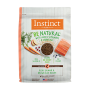 Instinct Be Natural Real Salmon & Brown Rice Recipe Freeze-Dried Raw Coated All Life Stage Dry Dog Food