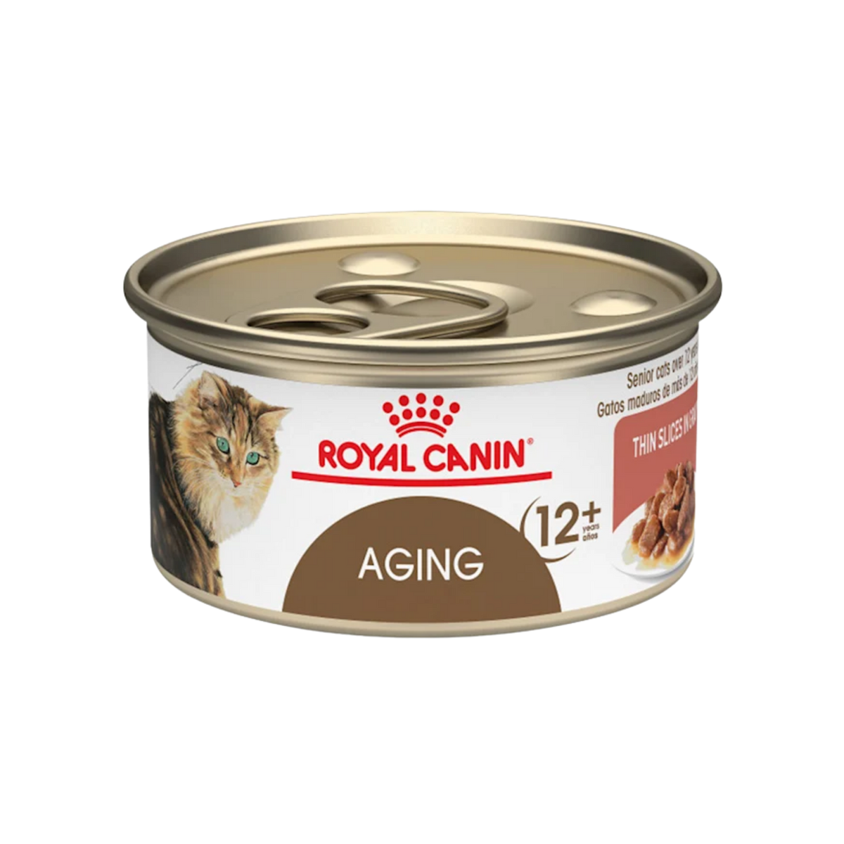 Royal Canin Feline Health Nutrition Aging 12+ Thin Slices In Gravy Canned Cat Food