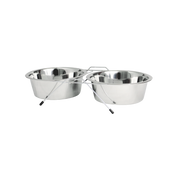 Incredipet Everyday Value Stainless Steel Double Diner Pet Bowls