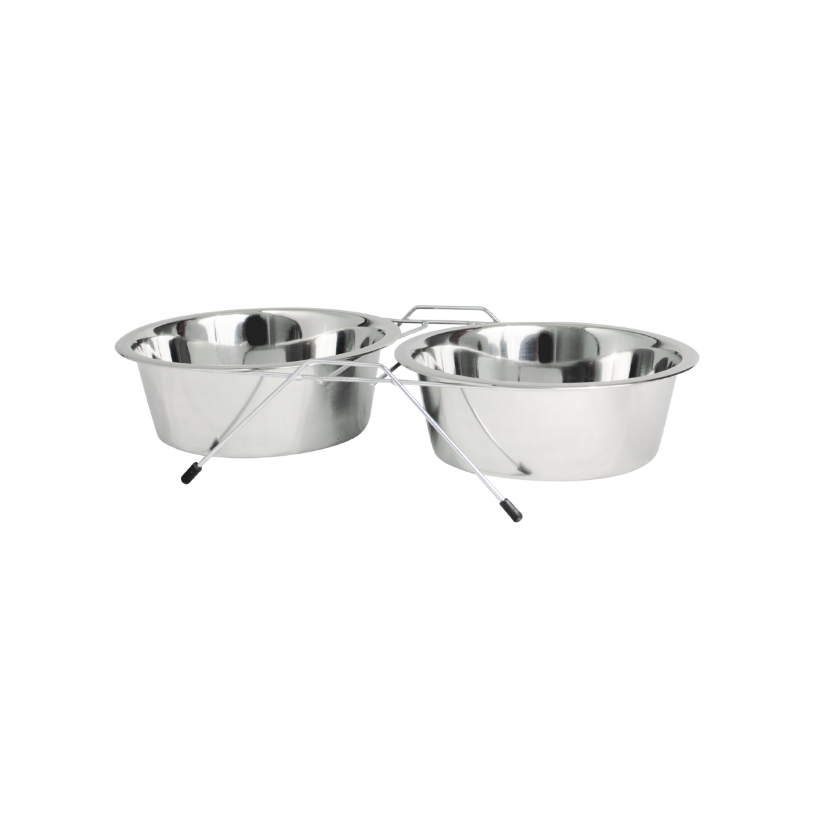 Incredipet Everyday Value Stainless Steel Double Diner Pet Bowls