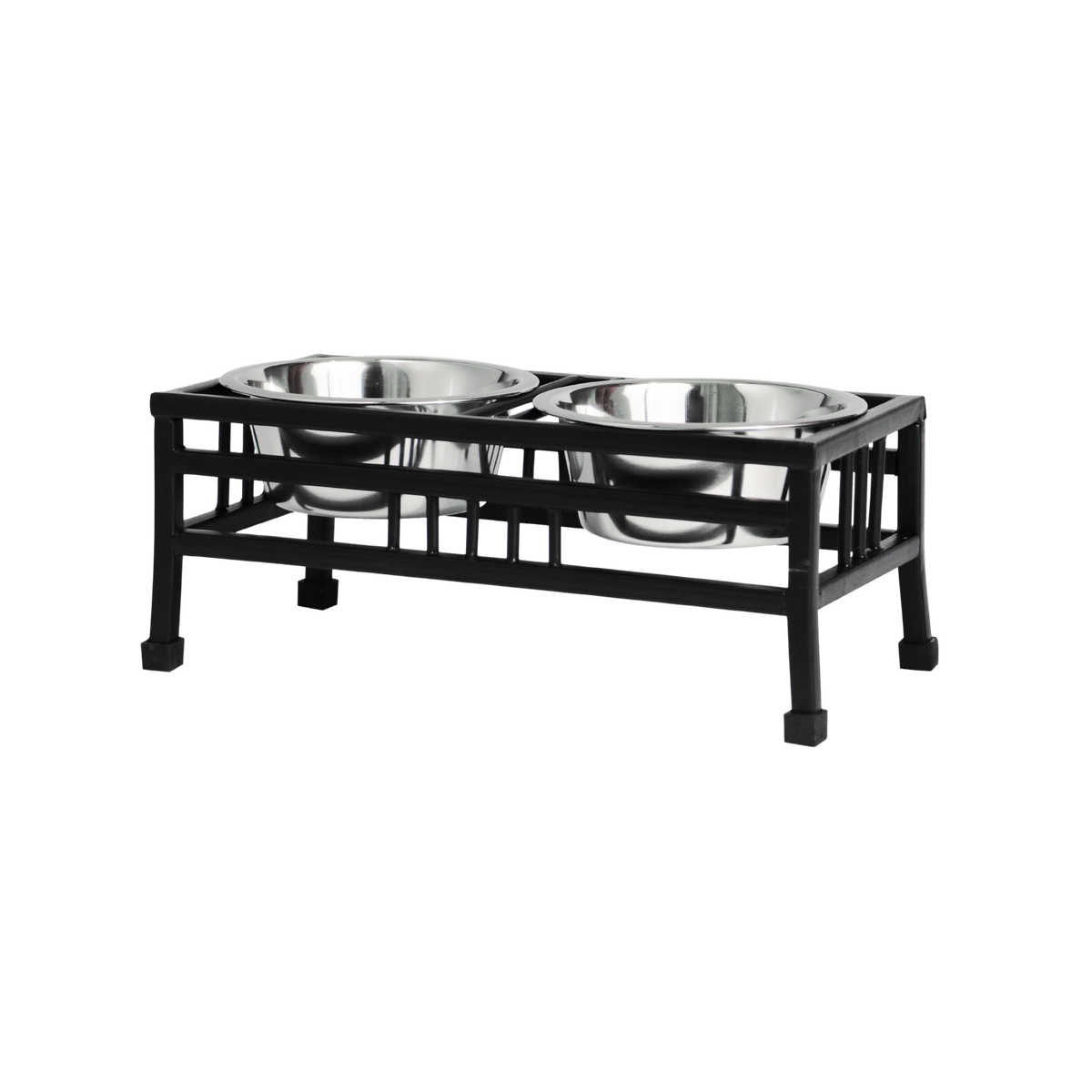 Incredipet Modern Iron Double Diner Pet Bowls 1 qt