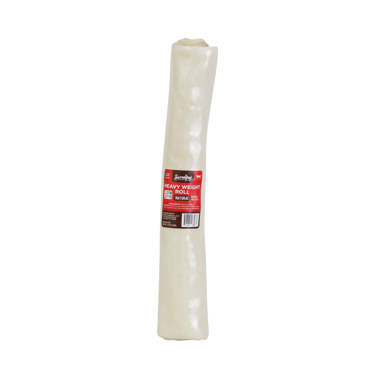 Incredipet Beef Hide Roll Dog Chew 12 in