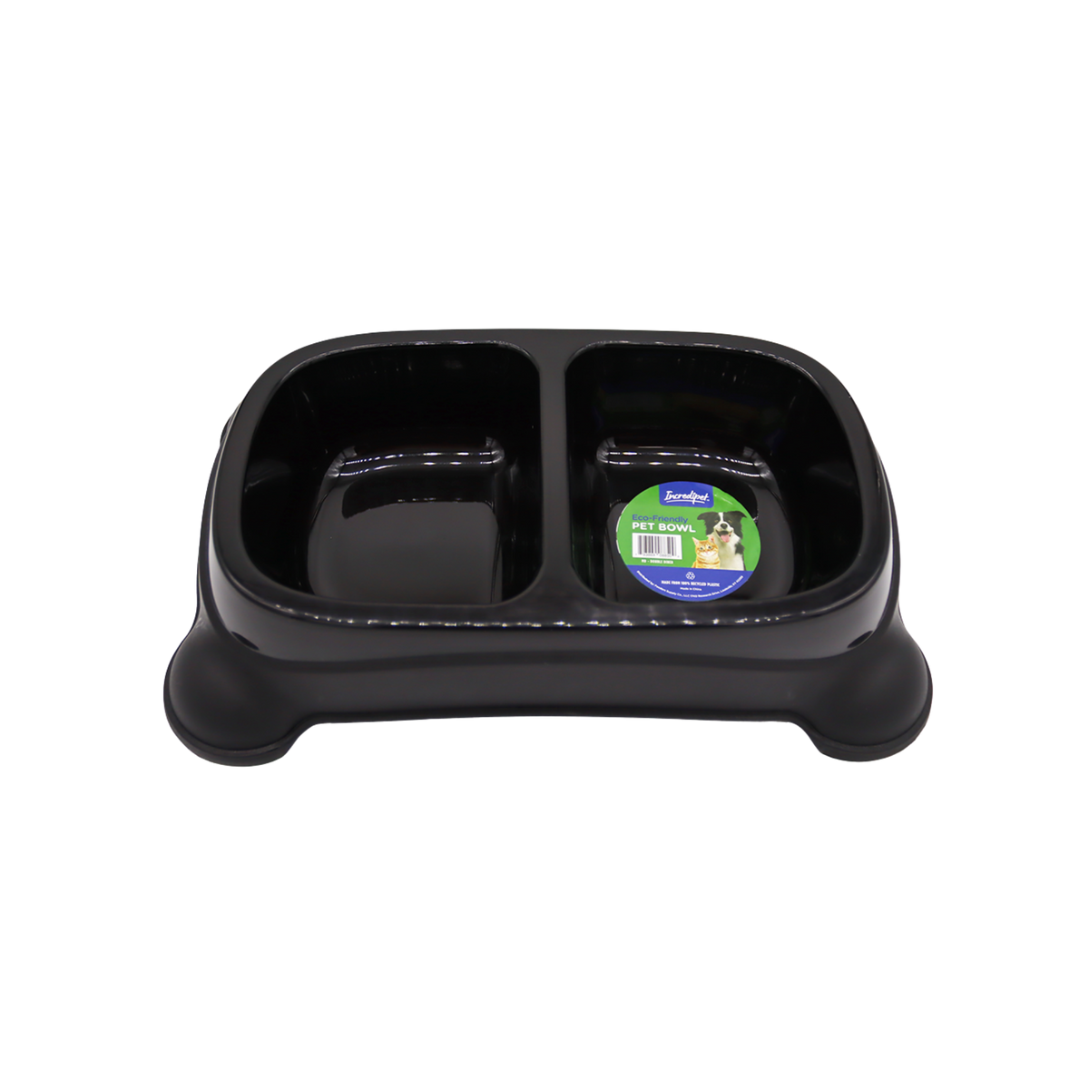 Incredipet Eco-Friendly Plastic Pet Double Diner