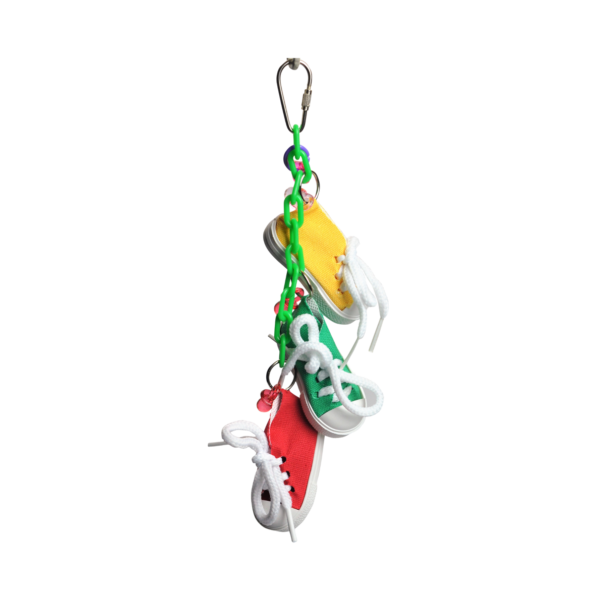 Incredipet Sneakers On A Line Bird Toy, 10 x 2 x 2 in