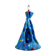 Incredipet Fleece Teepee Bird Toy, 5.5 x 9 in