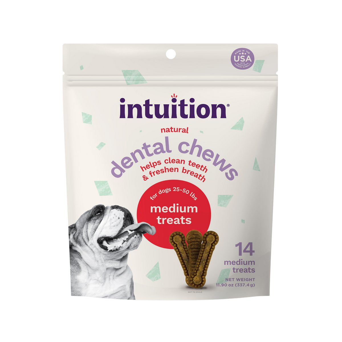 Intuition Medium Dental Treats for Dogs 25-50 lbs