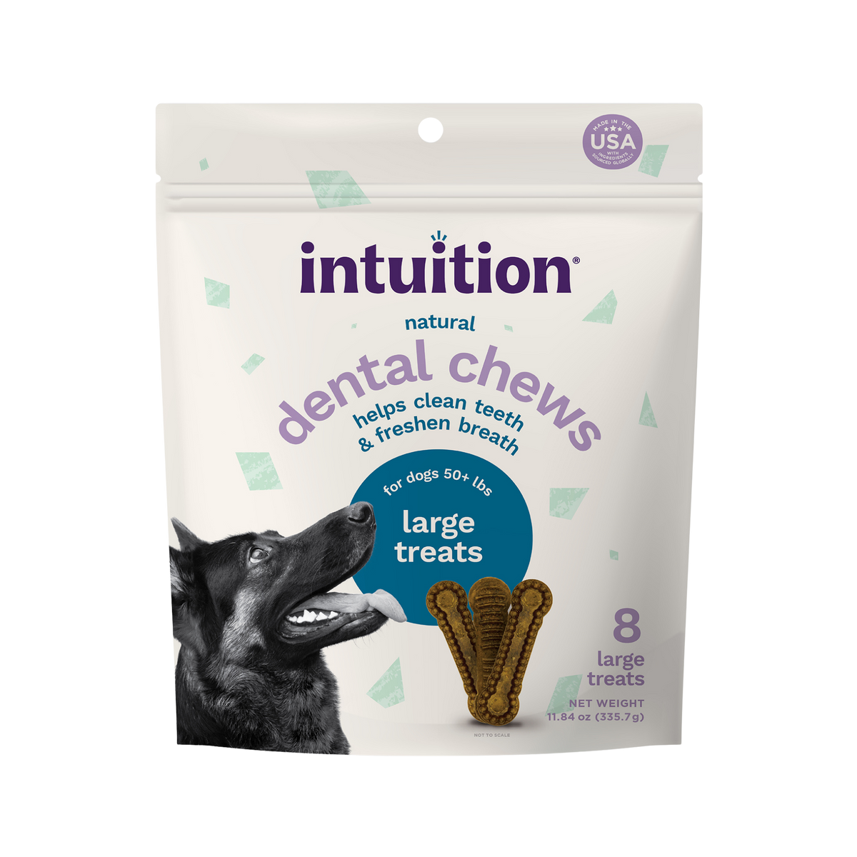 INTUITION Large Dental Treats for Dogs 50 lbs and Over