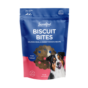 Incredipet Oven Baked Salmon Meal & Sweet Potato Biscuit Bites Dog Treats 8 oz