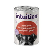 Intuition Pork Liver, Beets & Pumpkin Recipe in Gravy Grain-Free Canned Dog Food