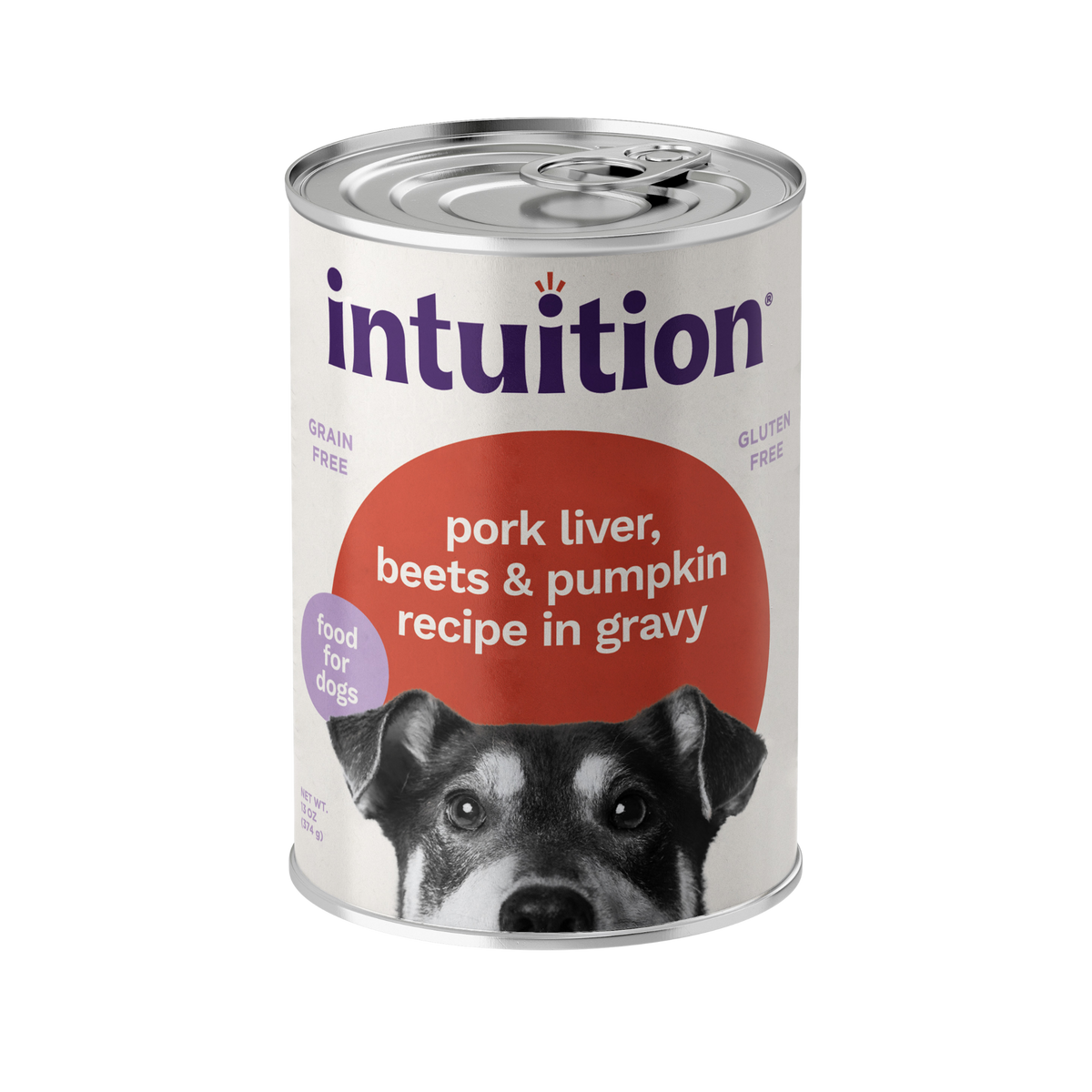 Intuition Pork Liver, Beets & Pumpkin Recipe in Gravy Grain-Free Canned Dog Food