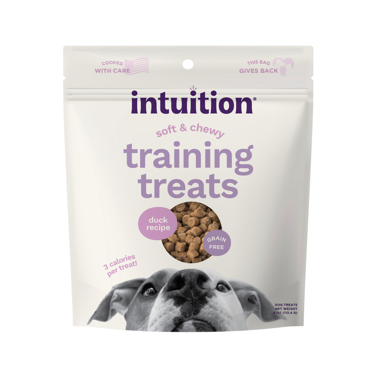 INTUITION Duck Recipe Grain-Free Soft & Chewy Training Treats for Dogs
