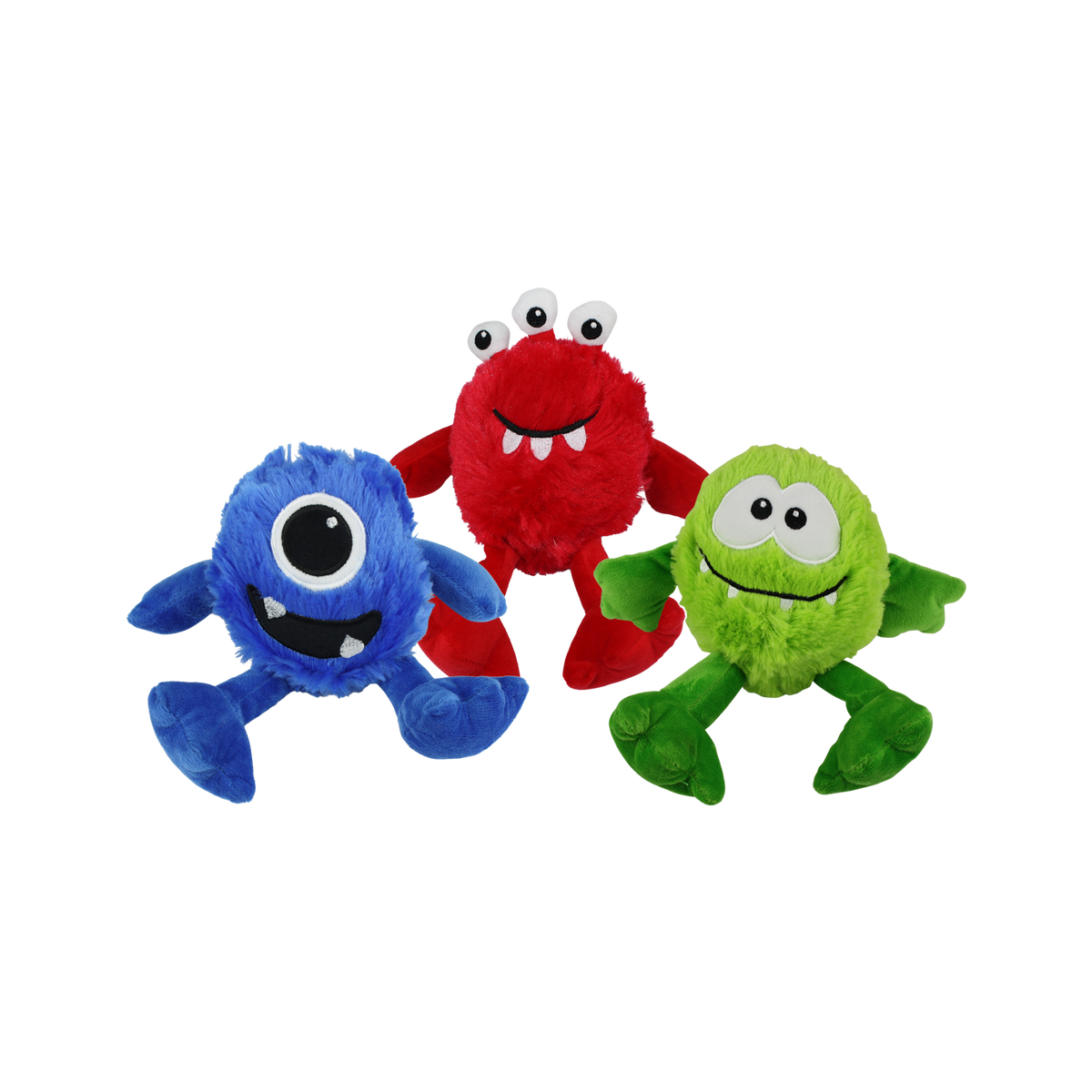 Incredipet Monster Plush Dog Toy, Assorted 9 in