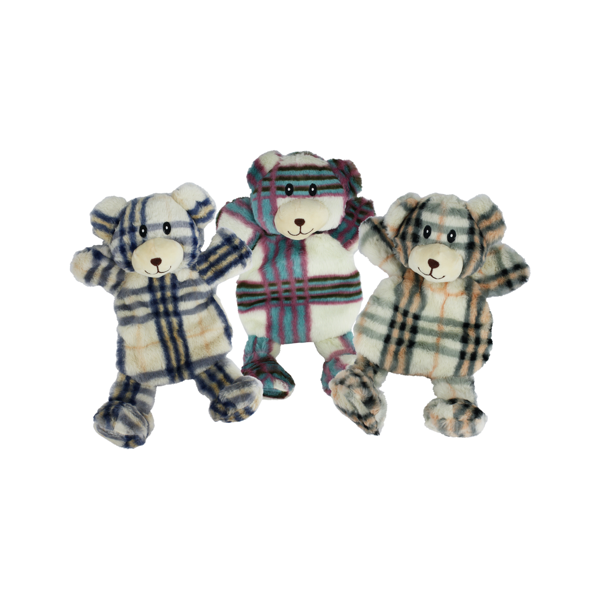 Incredipet Berman Bear Plush Dog Toy, Assorted 15 in