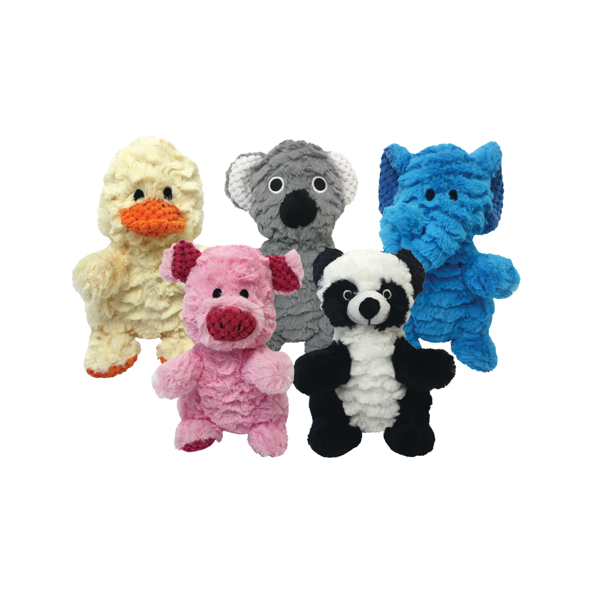 Incredipet Wrinkles Animal Plush Dog Toy, Assorted 9 in