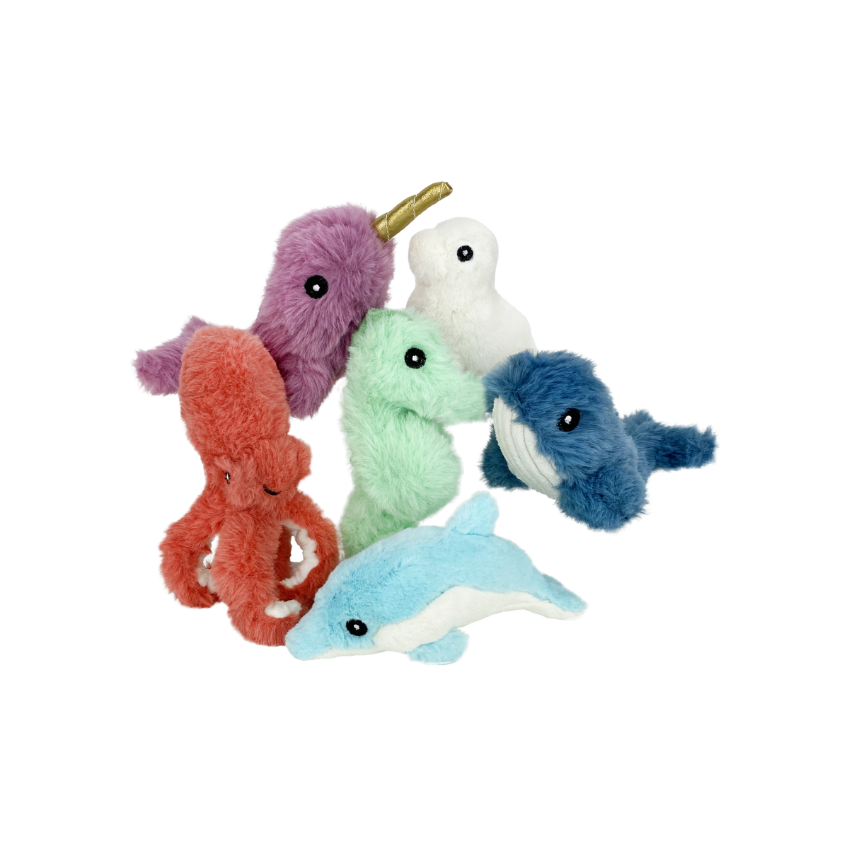 Incredipet Deep Sea Cuddlers Plush Dog Toy, Assorted