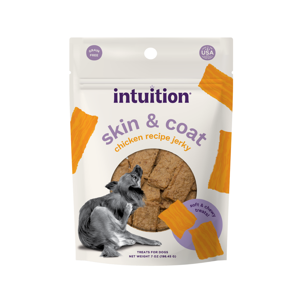 Intuition Skin and Coat Chicken Jerky 7 oz