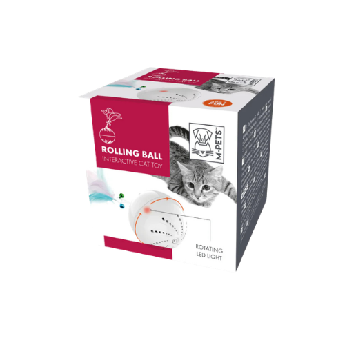M-Pets Rolling Ball Interactive Cat Toy