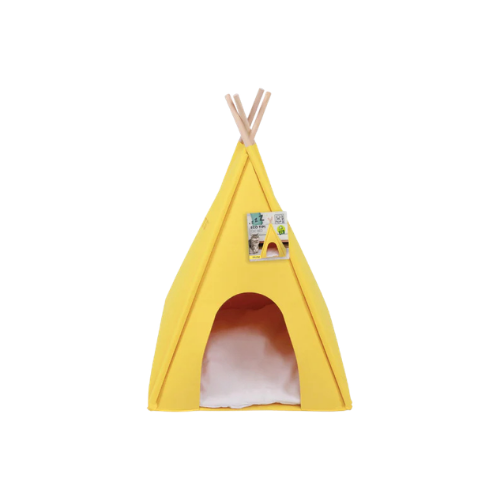 M-Pets Eco Tipi Yellow Cat Bed