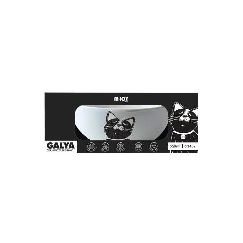 M-Pets Gayla Cat Ceramic Cat Bowl