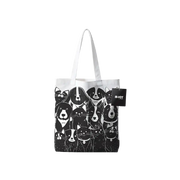M-Pets Pet Family Black and White Shopping Tote