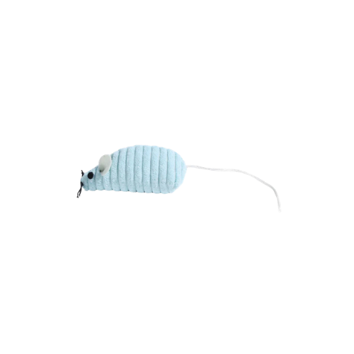 M-Pets Finn the Mouse Ribbed Cat Toy