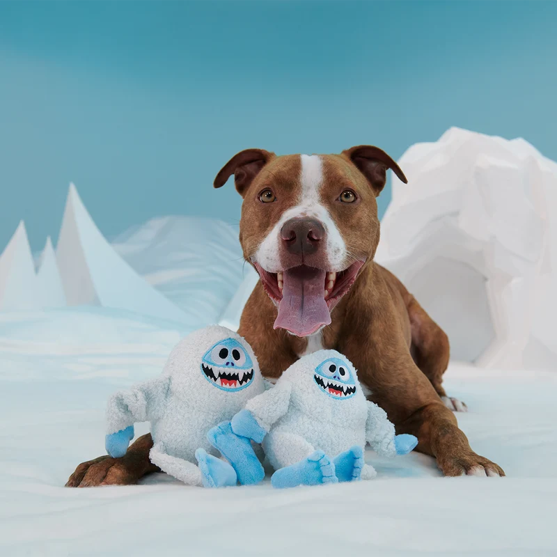 Bark Bumble Plush Yeti Tug Dog Toy