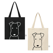 Park Life Designs Charlie Dog Cotton Tote Bag