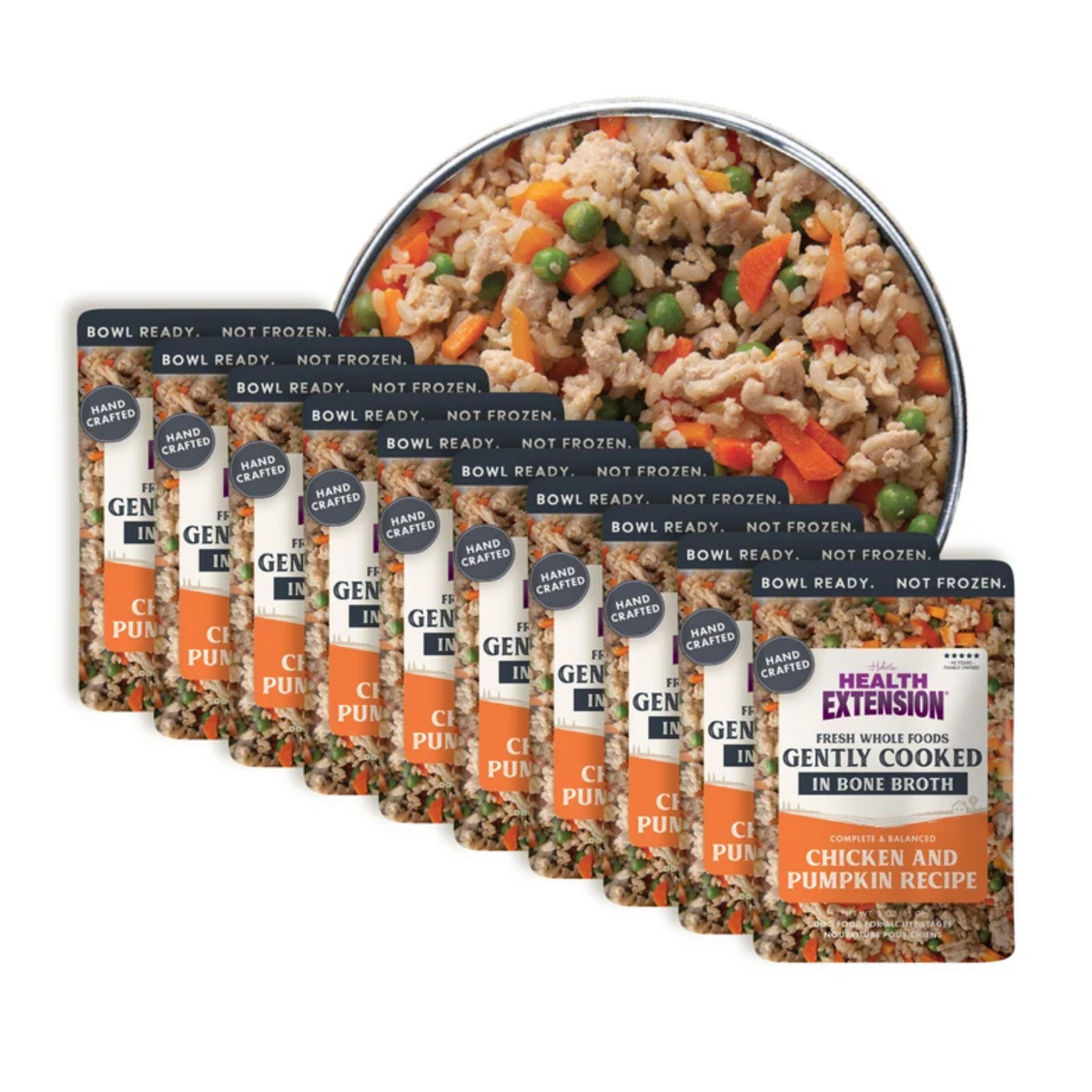 Health Extension Whole Foods Gently Cooked in Bone Broth Chicken & Pumpkin Recipe Dog Food