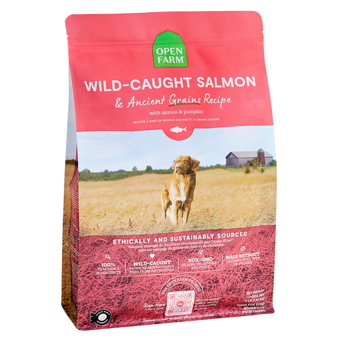 Open Farm Wild-Caught Salmon & Ancient Grains Dry Dog Food