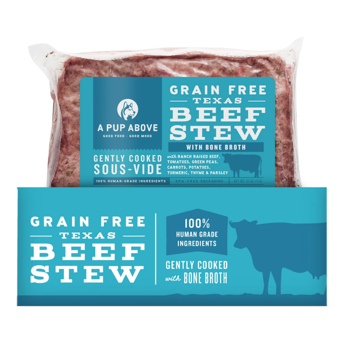 A Pup Above Grain-Free Texas Beef Stew Frozen Dog Food