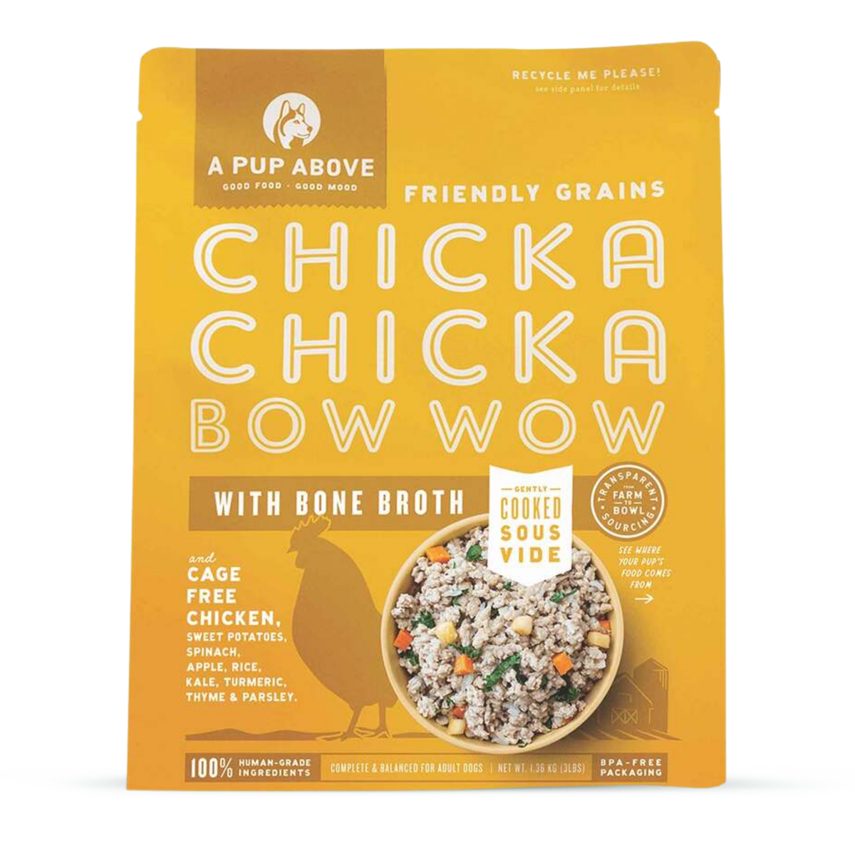 A PUP ABOVE Chicka Chicka Bow Wow Frozen Dog Food