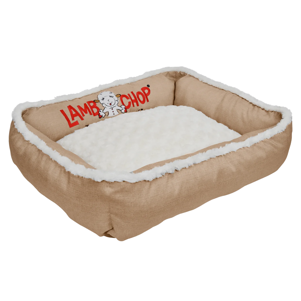 Happy Tails Lamb Chop Cuddler Pet Bed