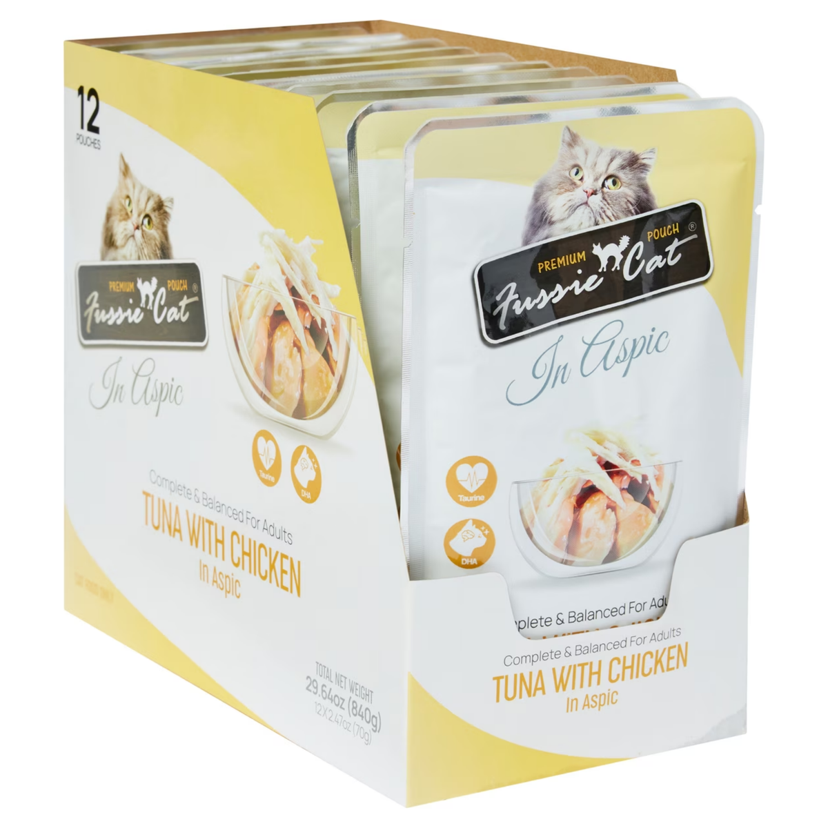 Fussie Cat Premium Tuna with Chicken in Aspic Wet Cat Food