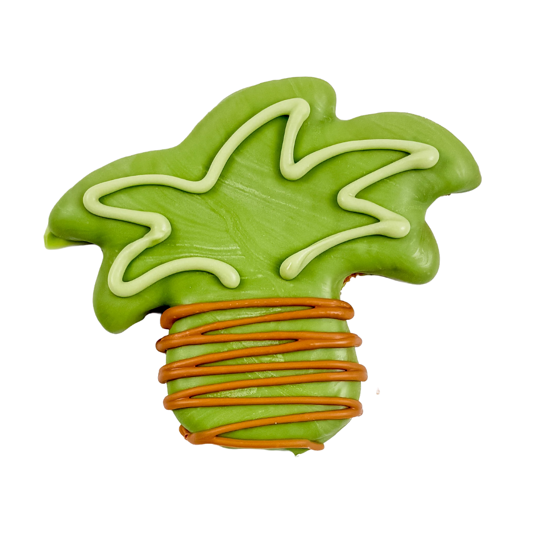 Bosco & Roxy Summer Palm Tree Dog Treat Cookie