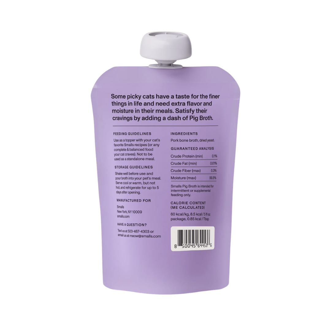 Smalls Pork Pig Broth Cat Meal Topper 5 oz