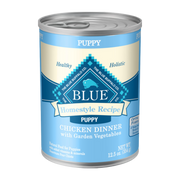 Blue Buffalo Homestyle Recipe Puppy Chicken Dinner With Garden Vegetables & Brown Rice Canned Dog Food Case of 12